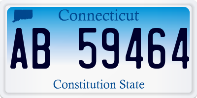 CT license plate AB59464