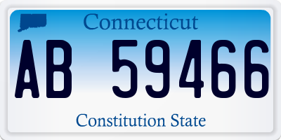 CT license plate AB59466