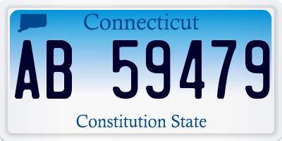 CT license plate AB59479