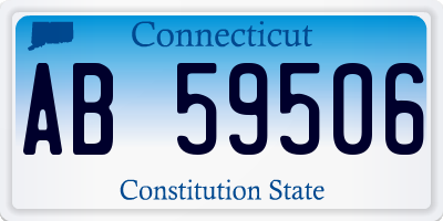 CT license plate AB59506