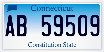 CT license plate AB59509