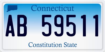 CT license plate AB59511