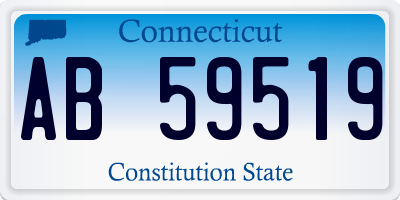 CT license plate AB59519