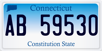 CT license plate AB59530