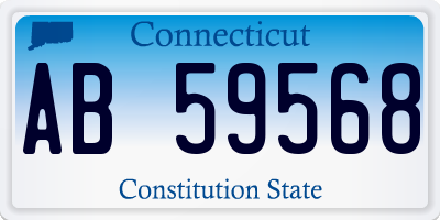 CT license plate AB59568