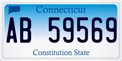 CT license plate AB59569