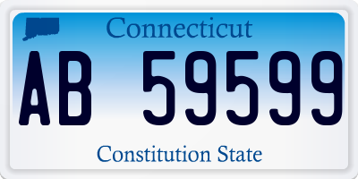 CT license plate AB59599