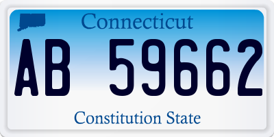 CT license plate AB59662