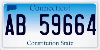 CT license plate AB59664