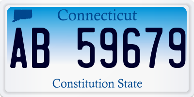 CT license plate AB59679