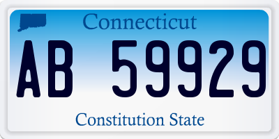 CT license plate AB59929