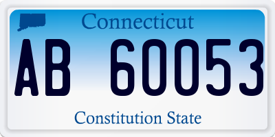 CT license plate AB60053