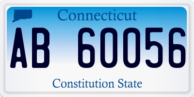 CT license plate AB60056