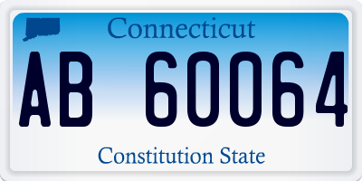 CT license plate AB60064