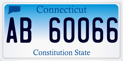 CT license plate AB60066
