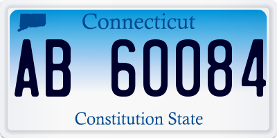 CT license plate AB60084
