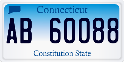 CT license plate AB60088