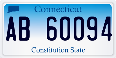 CT license plate AB60094