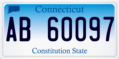 CT license plate AB60097