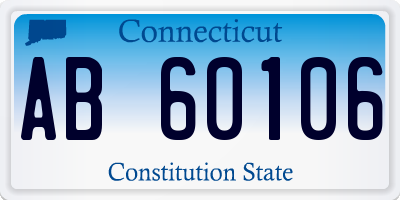 CT license plate AB60106