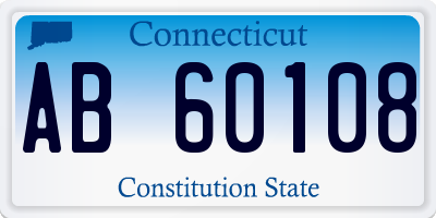 CT license plate AB60108