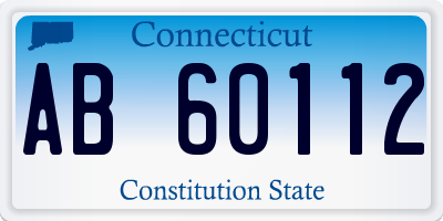 CT license plate AB60112