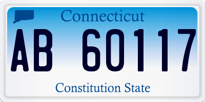 CT license plate AB60117