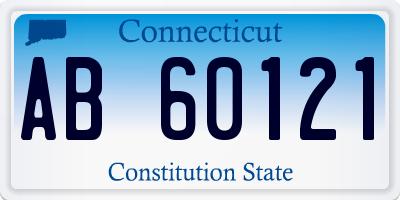 CT license plate AB60121