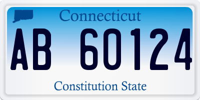 CT license plate AB60124