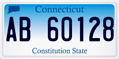 CT license plate AB60128
