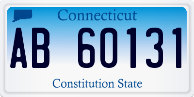 CT license plate AB60131