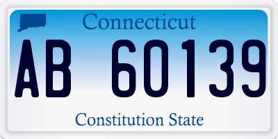 CT license plate AB60139