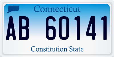 CT license plate AB60141