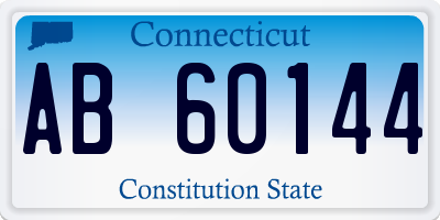 CT license plate AB60144