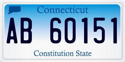 CT license plate AB60151