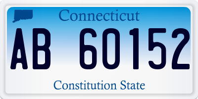 CT license plate AB60152