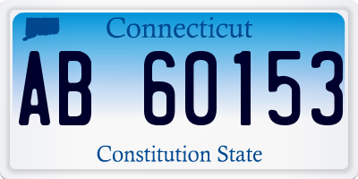 CT license plate AB60153