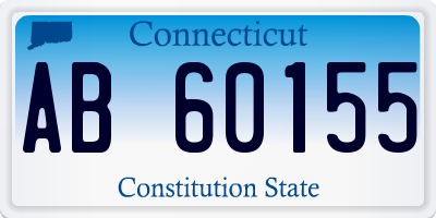 CT license plate AB60155