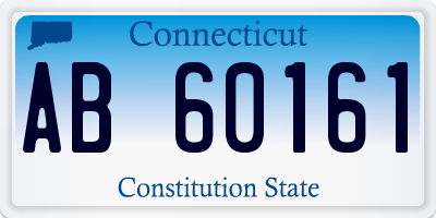 CT license plate AB60161