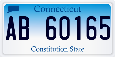 CT license plate AB60165