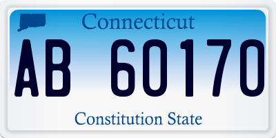 CT license plate AB60170