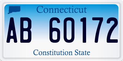 CT license plate AB60172