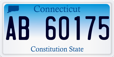CT license plate AB60175