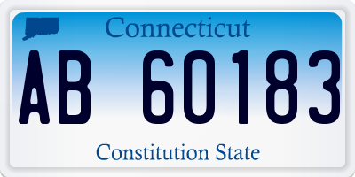 CT license plate AB60183