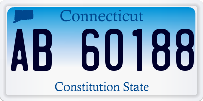 CT license plate AB60188