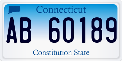 CT license plate AB60189