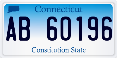 CT license plate AB60196