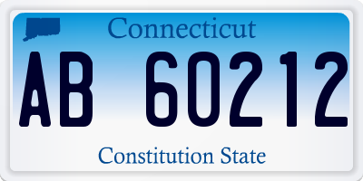 CT license plate AB60212