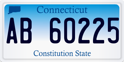 CT license plate AB60225