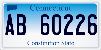 CT license plate AB60226